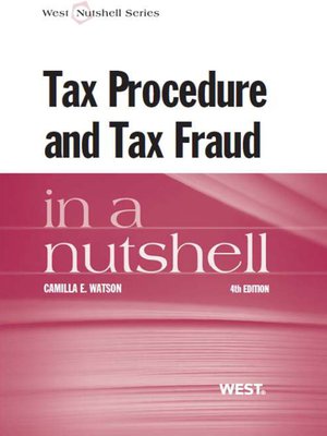 cover image of Watson's Tax Procedure and Tax Fraud in a Nutshell, 4th